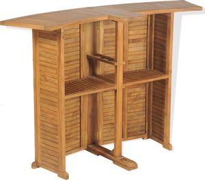 Elior Drewniany barowy stolik ogrodowy - Arden (E8503vidaxl_43804) 9