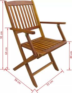 Elior Zestaw drewnianych mebli ogrodowych - Gemini 11