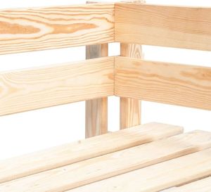 Elior Ławka ogrodowa z palet - Bradley 3X 3