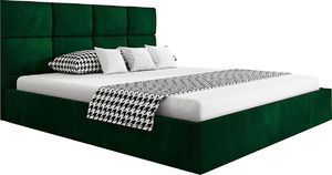 Elior Małżeńskie łóżko ze stelażem 160x200 - Nikos 2X + materac piankowy Contrix Visco Premium 1