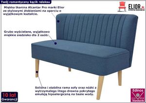 Elior Romantyczna sofa Shelly - niebieska 1