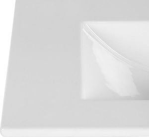 Umywalka Elior Rutica wpuszczana w blat 60cm biała 4