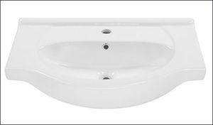 Umywalka Elior Romanza 2X wpuszczana w blat 65cm biała 3