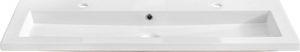 Umywalka Elior Vermona wpuszczana w blat 120cm biała 1