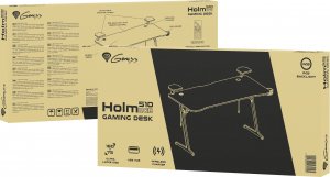 Biurko Genesis Holm 510 RGB Czarne 160 cmx75 cm 14