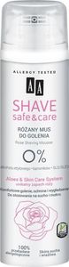 AA AA_Shave Safe Care mus do golenia Rose 200ml 1