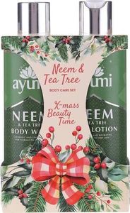 Ayumi AYUMI_SET X-mass Beauty Time Neem Tea Tree Body Wash płyn do mycia ciała 250ml + Body Lotion balsam do ciała 250ml 1