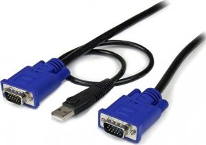 Kabel StarTech D-Sub (VGA) - D-Sub (VGA) + USB-A 4.6m niebieski (SVECONUS15) 1