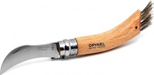 Opinel No. 08 Mushroom foldable knife w. Brush 16