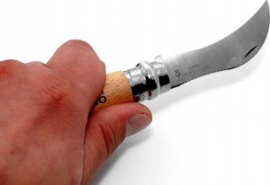 Opinel No. 08 Mushroom foldable knife w. Brush 18