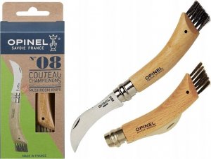 Opinel No. 08 Mushroom foldable knife w. Brush 5