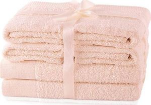 AmeliaHome Zestaw ręczników Amari 6 elementów różowy AmeliaHome 1