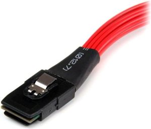 StarTech SFF 8087 - SATA x4, 0.5m, Czerwony (SAS8087S4R50) 2