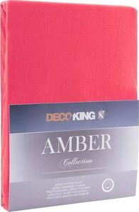 Decoking Prześcieradło malinowe Amber 100-120 x 200 cm DecoKing 1