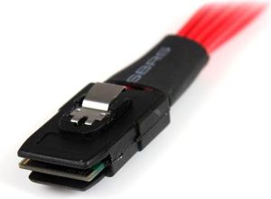 StarTech SFF 8087 - SATA x4, 1m, Czerwony (SAS8087S4100) 2