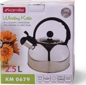 Kamille Czajnik stalowy z gwizdkiem 2.5 L, Kamille KM-0679 2