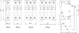 SEZ Krompachy B40A 1P 10kA Wyłącznik nadprądowy bezpiecznik Typ S eska PR61 SEZ 0135 6