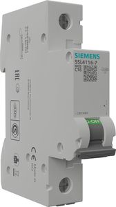 Siemens Wyłącznik nadprądowy 1P C 16A 10kA AC VDE Siemens 0170 1