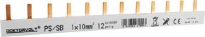 Doktorvolt Szyna łączeniowa sztyftowa PS/SB obustronnie izolowana 1-fazowa 12-modułowa 10mm2 DV 9443 2
