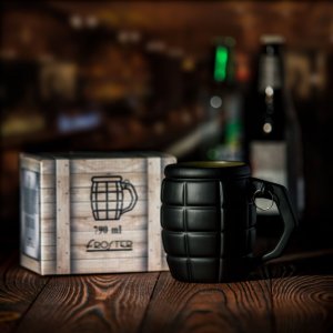 Handlosfera Gigantyczny Kubek Granat Czarny jak kufel do piwa 13