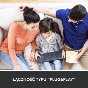 Klawiatura Logitech K400 Plus (920-007145) 6