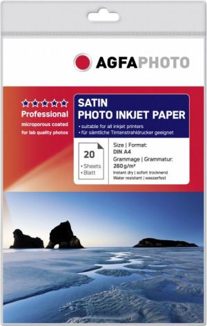 AgfaPhoto Papier fotograficzny do drukarki A4 (AP26020A4S) 1