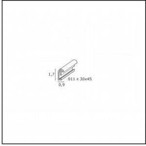 Ramka Deknudt 30x45 srebrna matowa tworzywo sztuczne (S011D1 30x45) 3