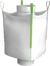 Magazynuj Worek BIG BAG 4 uchwyty, tkanina niepowlekana, kieszeń A4, Owerlok, leje, wym. 900 x 900 mm (Wysokość 1900 mm) - KOMPLET 10 szt. 1
