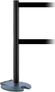 Tensator Pachołek jezdny/słupek Rollabarrier Dual Line z rozwijaną taśmą odgradzającą, malowany proszkowo (Taśma 2,30m) 1