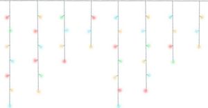 Lampki choinkowe Iso Trade Lampki choinkowe - sople 500 LED multicolor uniwersalny 1