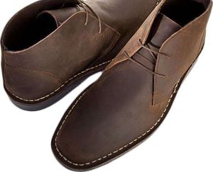 Solier Męskie skórzane buty botki breki Chukka 43 3