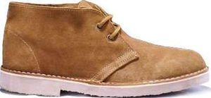 Solier Skórzane męskie buty Chukka w kolorze piaskowym 43 2