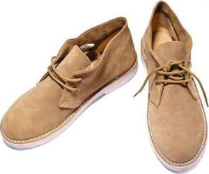 Solier Skórzane męskie buty Chukka w kolorze piaskowym 43 5