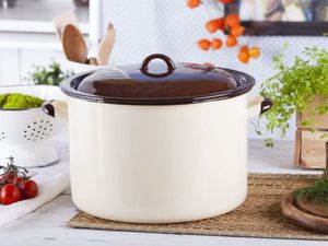 Emalia Silesia Rybnik Garnek powidlak do pasteryzacji / gotowania / wekowania słoików i przetworów Silesia Rybnik 13,6 l 4