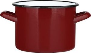 Emalia Silesia Rybnik Garnek emaliowany Silesia Rybnik ciemny czerwony 2,2 l 2