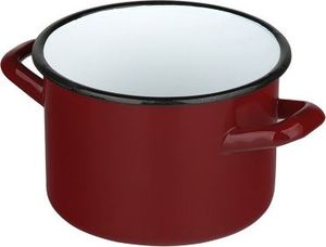 Emalia Silesia Rybnik Garnek emaliowany Silesia Rybnik ciemny czerwony 2,2 l 3