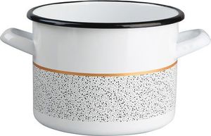 Emalia Silesia Rybnik Garnek emaliowany Silesia Rybnik Granit 5,8 l biały 2