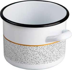 Emalia Silesia Rybnik Garnek emaliowany Silesia Rybnik Granit 5,8 l biały 3
