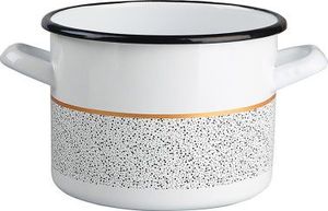 Emalia Silesia Rybnik Garnek emaliowany Silesia Rybnik Granit 2,2 l biały 2