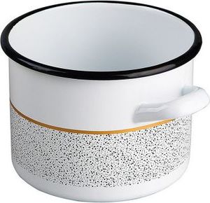 Emalia Silesia Rybnik Garnek emaliowany Silesia Rybnik Granit 2,2 l biały 3