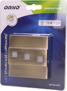 Oprawa schodowa Orno Lepus LED mosiądz mat (OR-OS-1531L3/BR) 2