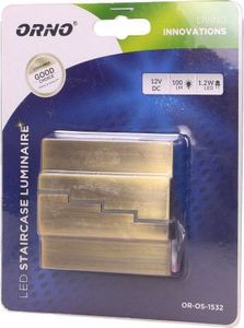 Oprawa schodowa Orno Lynx LED mosiądz mat (OR-OS-1532L6/BR) 2