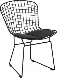D2 Design Krzesło Harry czarne / czarna poduszka uniwersalny 1