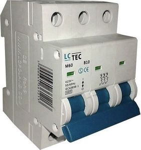 LCTec B10A 3P 6kA Wyłącznik nadprądowy bezpiecznik Typ S eska LC TEC 1213 1