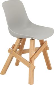 Intesi Krzesło Rail szare/ dębowe uniwersalny 2