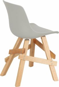 Intesi Krzesło Rail szare/ dębowe uniwersalny 4