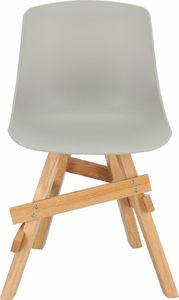 Intesi Krzesło Rail szare/ dębowe uniwersalny 8