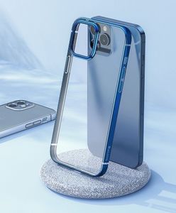 Baseus Baseus Shining Case Elastyczne żelowe etui z metaliczną błyszczącą ramką iPhone 12 mini Ciemnozielony (ARAPIPH54N-MD06) uniwersalny 6
