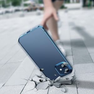 Baseus Baseus Shining Case Elastyczne żelowe etui z metaliczną błyszczącą ramką iPhone 12 Pro / iPhone 12 Ciemnozielony (ARAPIPH61P-MD06) uniwersalny 4