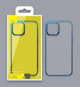 Baseus Baseus Shining Case Elastyczne żelowe etui z metaliczną błyszczącą ramką iPhone 12 Pro / iPhone 12 Ciemnozielony (ARAPIPH61P-MD06) uniwersalny 5